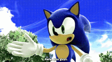 Sonic Generations Aww You Guys GIF - Sonic Generations Aww You Guys Grateful GIFs
