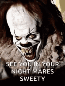 See You In Your Dreams Sweetyit Pennywise GIF - See You In Your Dreams Sweetyit Pennywise See You GIFs