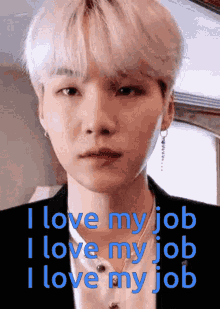I Love My Job Yoongi GIF - I Love My Job Yoongi Bts Suga GIFs