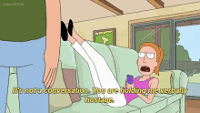 Rick And Morty Its Not A Conversation GIF - Rick And Morty Its Not A Conversation You Are Holding Me Verbally Hostage GIFs