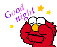 Night Elmo Sticker - Night Elmo Stickers