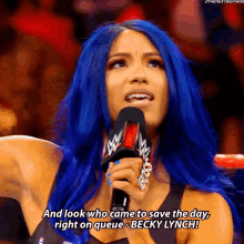 Sasha Banks And Look Who Came To Save The Day GIF - Sasha Banks And Look Who Came To Save The Day Right On Queue GIFs