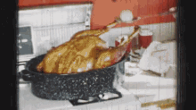 Cooking Thanksgiving Vintage GIF - Cooking Thanksgiving Vintage Baste Turkey GIFs