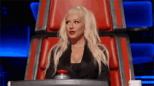 Christina Weird Face GIF - Confused Christinaaguilera The Voice GIFs