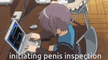 Penis Inspection Hacker GIF - Penis Inspection Hacker Anime GIFs
