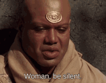 Woman Be Silent Tealc Woman Be Silent GIF - Woman Be Silent Be Silent Tealc Woman Be Silent GIFs