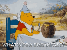 Breakfast Winnie The Pooh GIF - Breakfast Winnie The Pooh Love My Wife GIFs