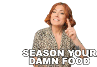 Season Your Damn Food Candice Hutchings Sticker - Season Your Damn Food Candice Hutchings Edgy Veg Stickers
