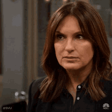 looking down oops made a mistake nervous lieutenant olivia benson