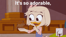its so adorable i just want to slay it webby vanderquack ducktales ducktales2017