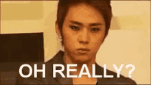 Oh Really Orly GIF - Oh Really Orly Junhyung GIFs