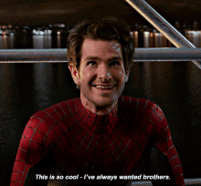 Spider Man This Is So Cool GIF - Spider Man This Is So Cool Ive Always Wanted Brothers GIFs