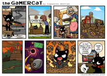 the gamer cat gaming comic cat