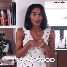 Its So Good Laura Harrier GIF - Its So Good Laura Harrier Marie Claire GIFs