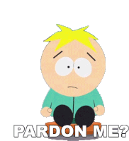 Pardon Me Butters Stotch Sticker - Pardon Me Butters Stotch South Park Stickers