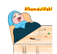 Iftaar Alhamdulillah Sticker - Iftaar Alhamdulillah Ramadhan Stickers