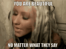 Christina Aguilera Beautiful GIF - Christina Aguilera Beautiful No Matter What They Say GIFs
