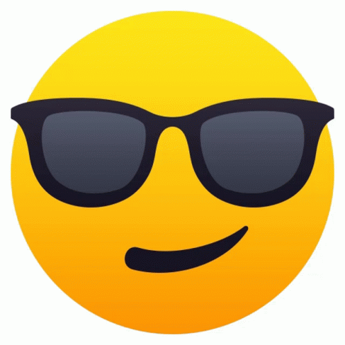 Smiling Face With Sunglasses People Sticker Smiling With Sunglasses People Joypixels - Discover & Share GIFs
