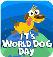 Its World Dog Day International Dog Day Sticker - Its World Dog Day International Dog Day Happy Dog Day Stickers