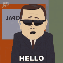 Hello Mr Service GIF - Hello Mr Service South Park GIFs