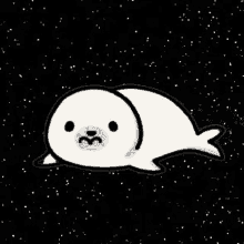 Seal Space Seal Dissapeat GIF - Seal Space Seal Dissapeat Cute Seal Dissapear GIFs