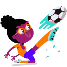 shakethat body girl soccer soccer ball high kick