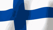 Finnish Flag Waving Flag GIF - Finnish Flag Waving Flag Finland Flag GIFs