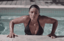 michelle jenneke bikini hot sexy pool