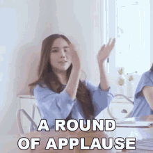 A Round Of Applause Agatha Chelsea GIF - A Round Of Applause Agatha Chelsea Starhits GIFs