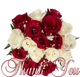 Thank You Sparkle Sticker - Thank You Sparkle Red Roses Stickers