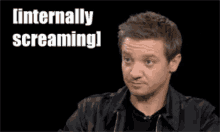 Jeremy Renner Internally Screaming GIF - Jeremy Renner Internally Screaming Stare GIFs