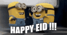 happy eid minon celebrate