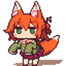 yumi fox kitsune wiggle cute