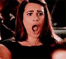 Glee Rachel Berry GIF - Glee Rachel Berry Shocked GIFs