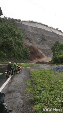 rock landslide