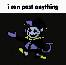 Jevil I Can Post Anything GIF - Jevil I Can Post Anything Chaos Reigns GIFs