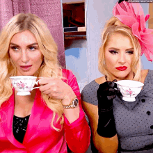 Charlotte Flair Lacey Evans GIF - Charlotte Flair Lacey Evans Sips Tea GIFs