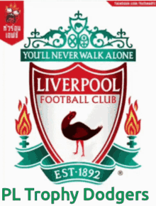 Trophy Dodgers Youll Never Walk Alone GIF - Trophy Dodgers Youll Never Walk Alone Liverpool GIFs