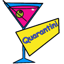 quarantini stayhome cocktail olive martini