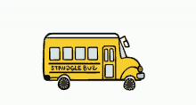 Struggle Bus Yellow Bus GIF - Struggle Bus Yellow Bus School Bus GIFs