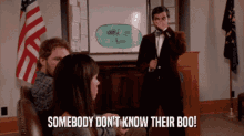 Somebody Dont Know Their Boo Know Ya Boo GIF - Somebody Dont Know Their Boo Know Ya Boo Tom Haverford GIFs