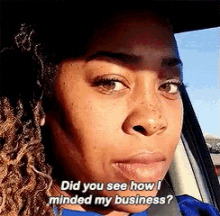 Minding My Business Shade GIF - Minding My Business Shade Serious GIFs