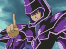 Yu Gi Oh Dark Magician GIF - Yu Gi Oh Dark Magician Finger Wave GIFs
