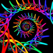 trippin spiral colorful rainbow
