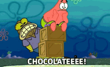 Spongebob Chocolate GIF - Spongebob Chocolate Smash GIFs
