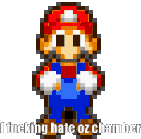 Oz Chamber Pixel Sticker - Oz Chamber Pixel Mario Stickers