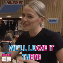 Well Leave It There Ash Tulloch GIF - Well Leave It There Ash Tulloch It Will Stay There GIFs