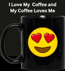 I Love My Coffee And My Coffee Loves Me My True Love GIF - I Love My Coffee And My Coffee Loves Me My True Love Cup Of Love GIFs