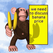 Banana Price Monkey GIF - Banana Price Banana Monkey GIFs