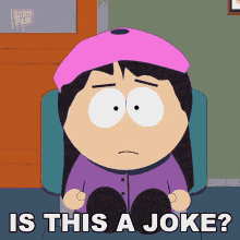 Is This A Joke Wendy Testaburger GIF - Is This A Joke Wendy Testaburger South Park GIFs